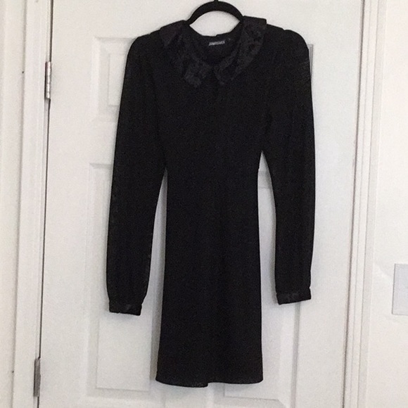 NWOT Jawbreaker Dotted Mesh Black Wednesday Dress - Picture 5 of 7